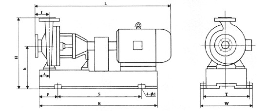 IHF型襯氟塑料離心泵,襯氟離心泵規(guī)格，襯氟離心泵價格，襯氟離心泵廠家